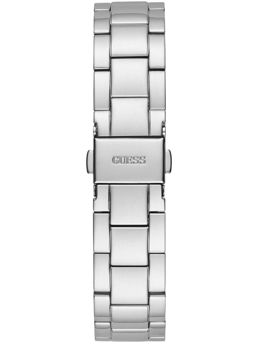 Guess Damen Armbanduhr Crown Jewel 36 mm Strasssteine auf dem Gehäuse Armband Edelstahl GW0410L1
