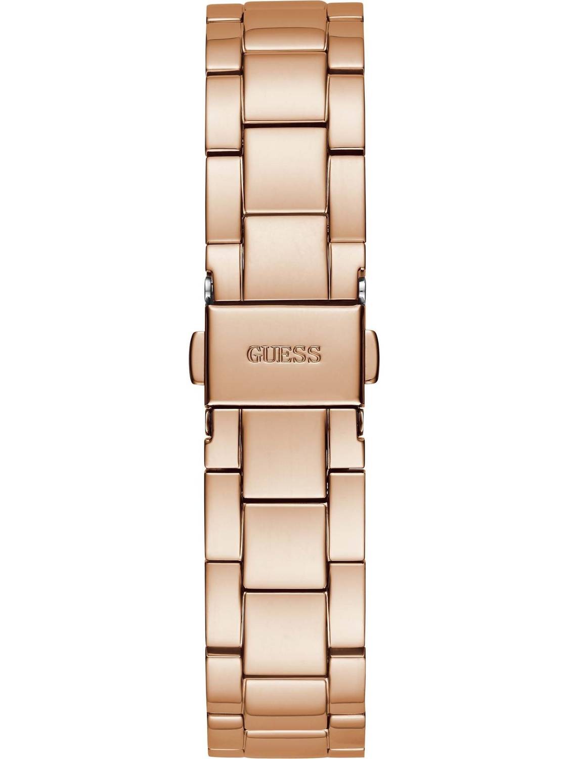 Guess Damen Armbanduhr Crown Jewel 36 mm Strasssteine auf dem Gehäuse Armband Edelstahl GW0410L3