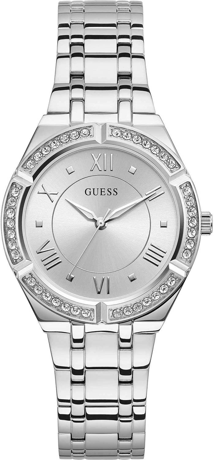Guess Damen Armbanduhr Cosmo silberfarben GW0033L1