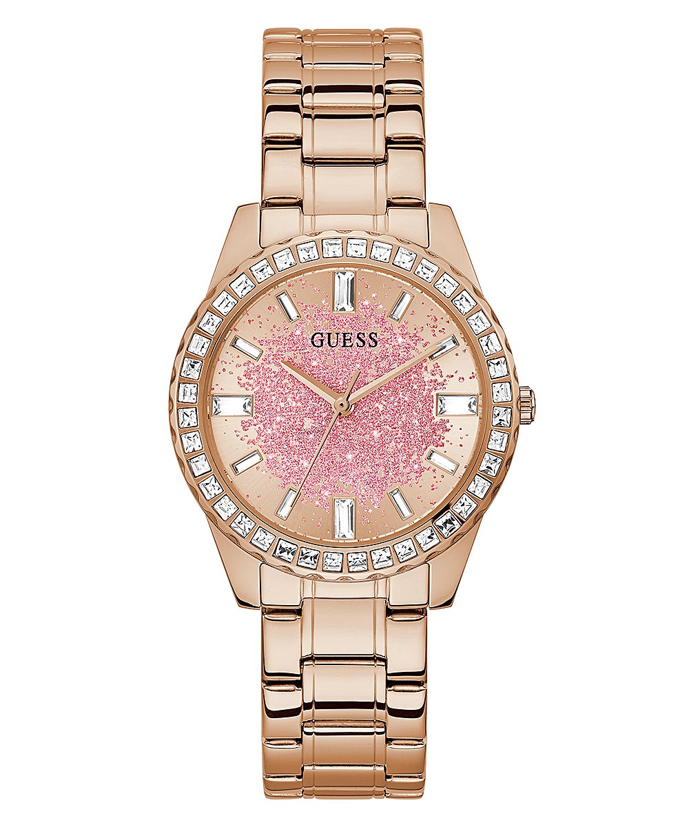 Guess Damen Armbanduhr Glitter Burst 38 mm Glitterburst auf Zifferblatt Armband Edelstahl GW0405L3