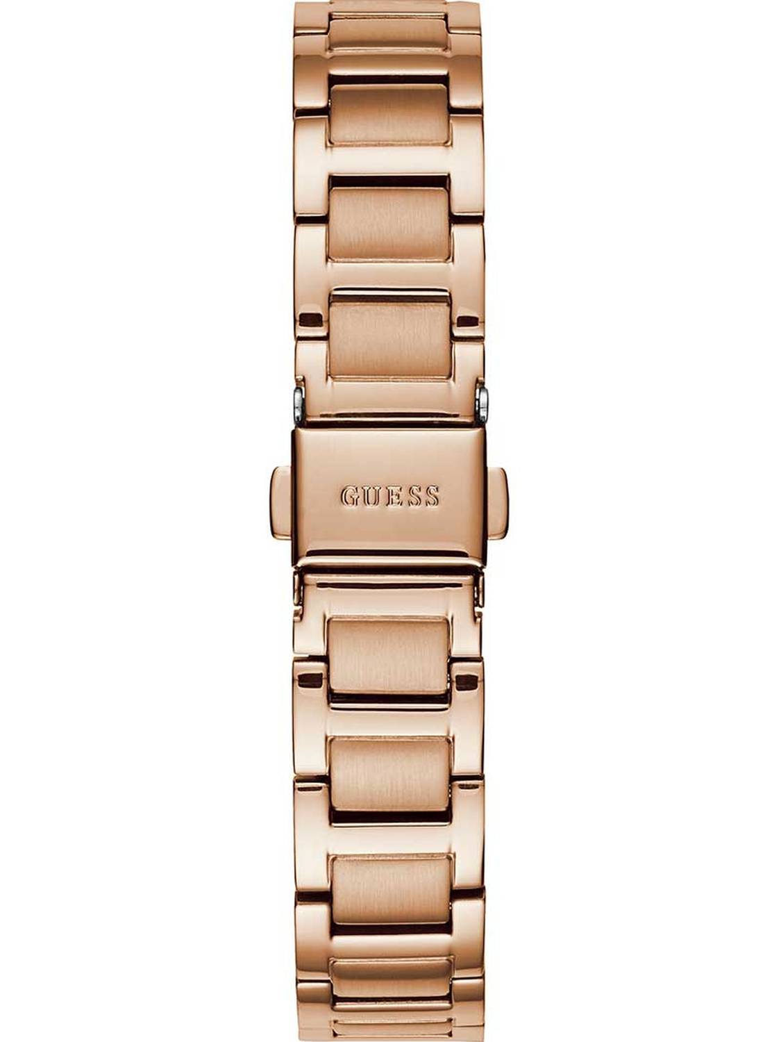 Guess Damen Armbanduhr Jackie 34 mm Große römische Ziffernanzeige Armband Edelstahl W1148L3