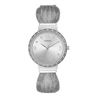 Thumbnail for Guess Damen Armbanduhr Chiffon silber W1083L1