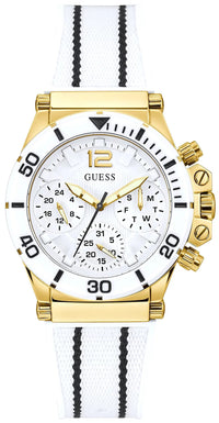 Thumbnail for Guess Damen Armbanduhr Co-Pilot ECO-FRIENDLY weiß/goldfarben GW0406L1 38 mm