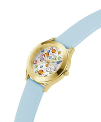 Thumbnail for Guess Damen Armbanduhr MINI WONDERLUST hellblau, gold 34 mm GW0678L1