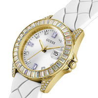 Thumbnail for Guess Damen Armbanduhr Opaline weiß, gold 34 mm GW0477L2