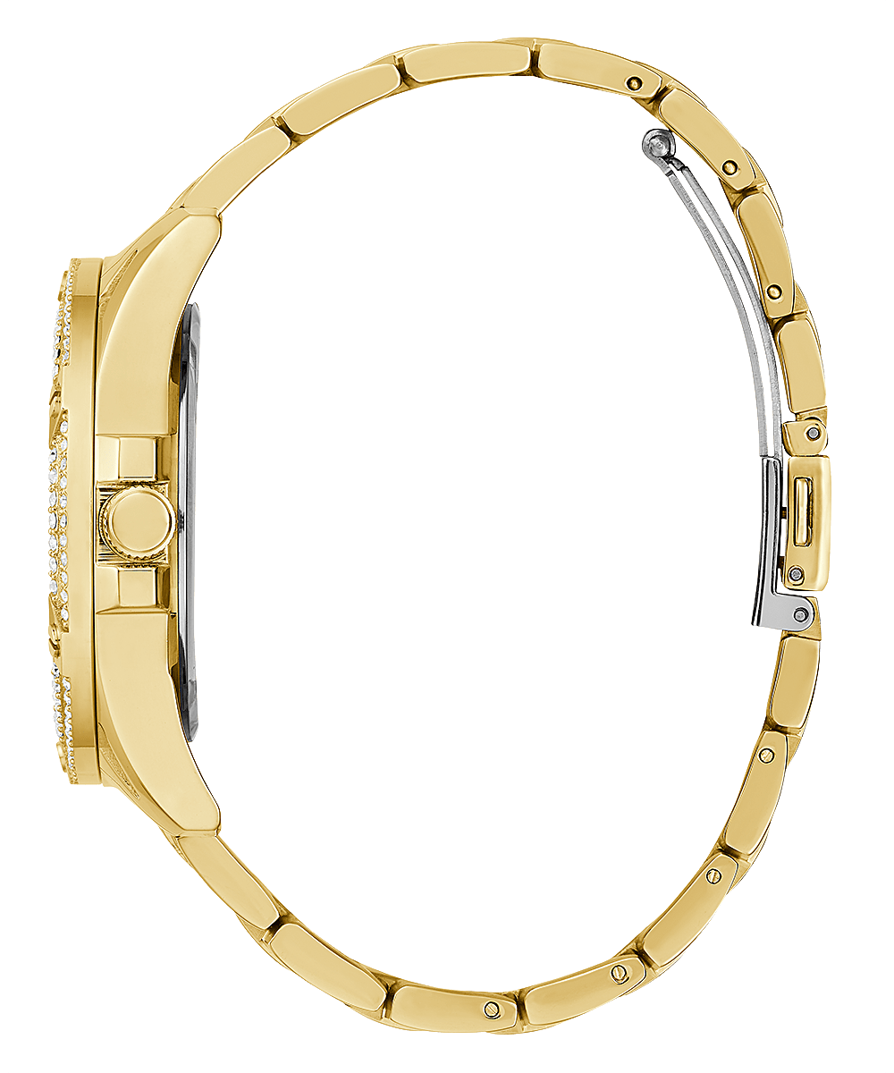 Guess Damen Multifunkion Armbanduhr Queen gold 40 mm GW0464L2