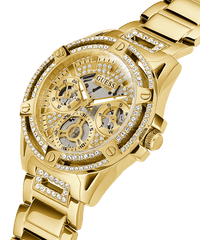 Thumbnail for Guess Damen Multifunkion Armbanduhr Queen gold 40 mm GW0464L2