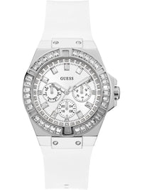 Thumbnail for Guess Damen Armbanduhr Venus 39 mm Strasssteine auf dem Gehäuse Armband Silicone GW0118L3