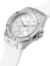 Thumbnail for Guess Damen Armbanduhr Venus 39 mm Strasssteine auf dem Gehäuse Armband Silicone GW0118L3