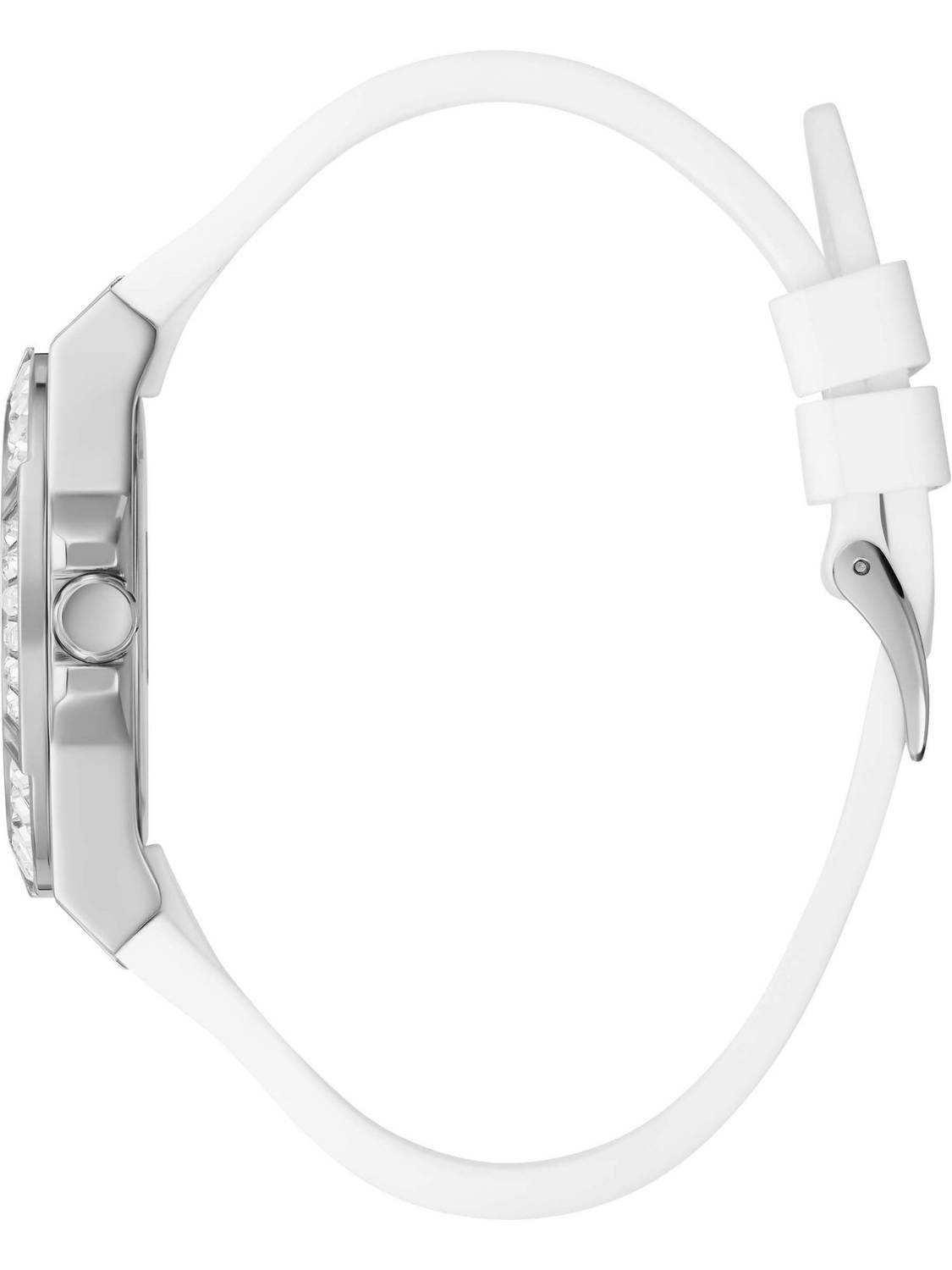 Guess Damen Armbanduhr Venus 39 mm Strasssteine auf dem Gehäuse Armband Silicone GW0118L3