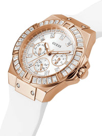 Thumbnail for Guess Damen Armbanduhr Venus 39 mm Strasssteine auf dem Gehäuse Armband Silicone GW0118L4