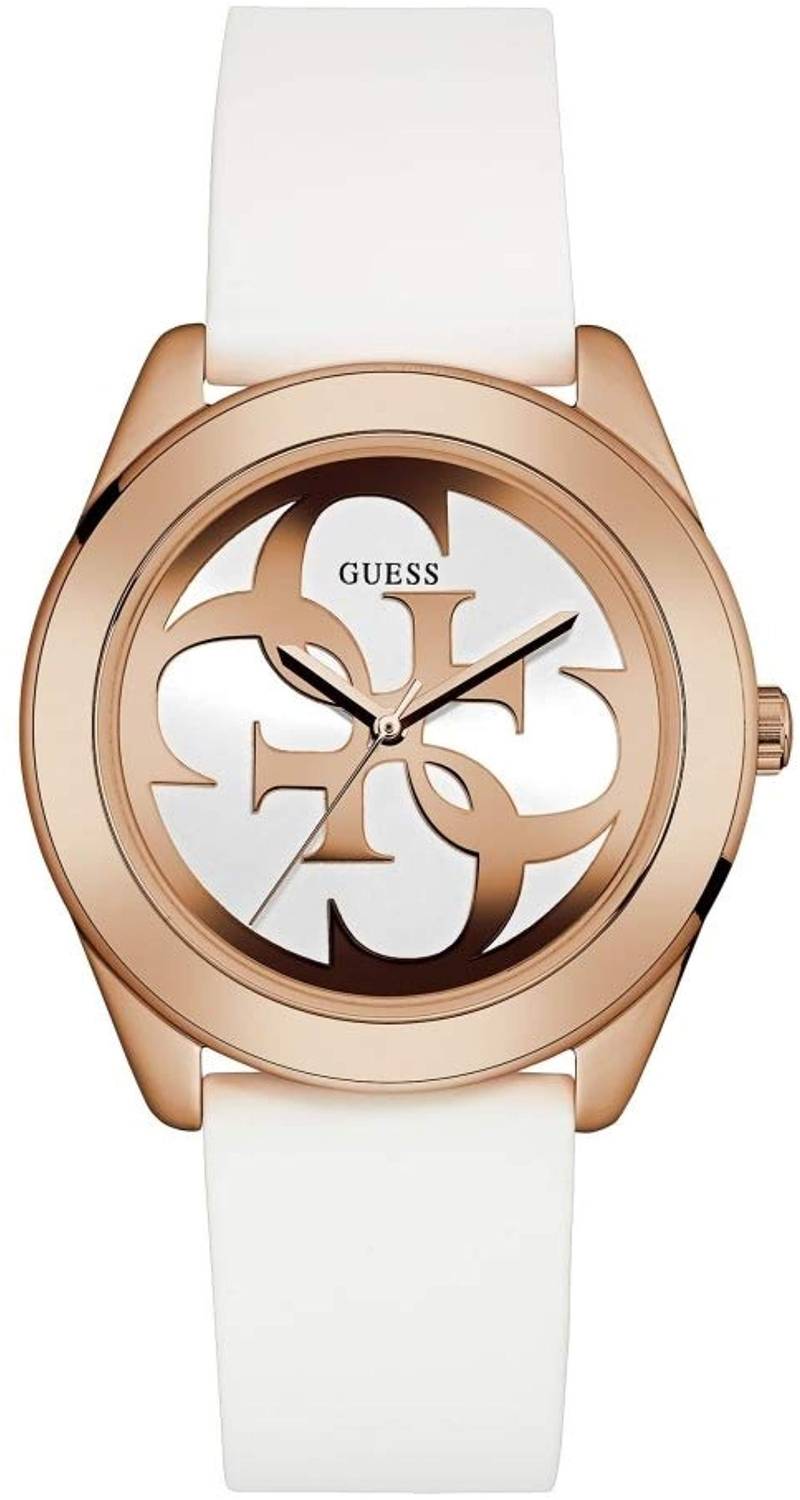 Guess Damen Armbanduhr G-Twist mit Silikonband W0911L5