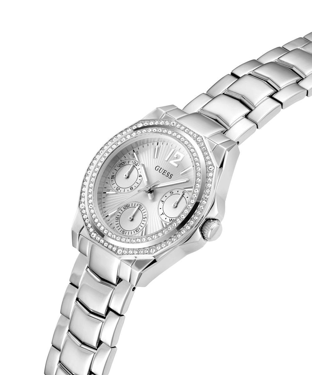 Guess Damen Multifunkion Armbanduhr RITZY silber 36 mm GW0685L1