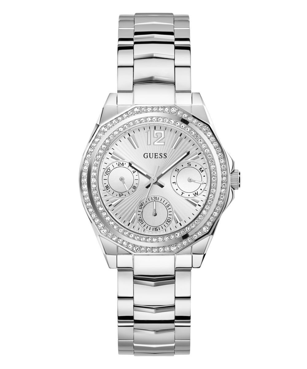 Guess Damen Multifunkion Armbanduhr RITZY silber 36 mm GW0685L1