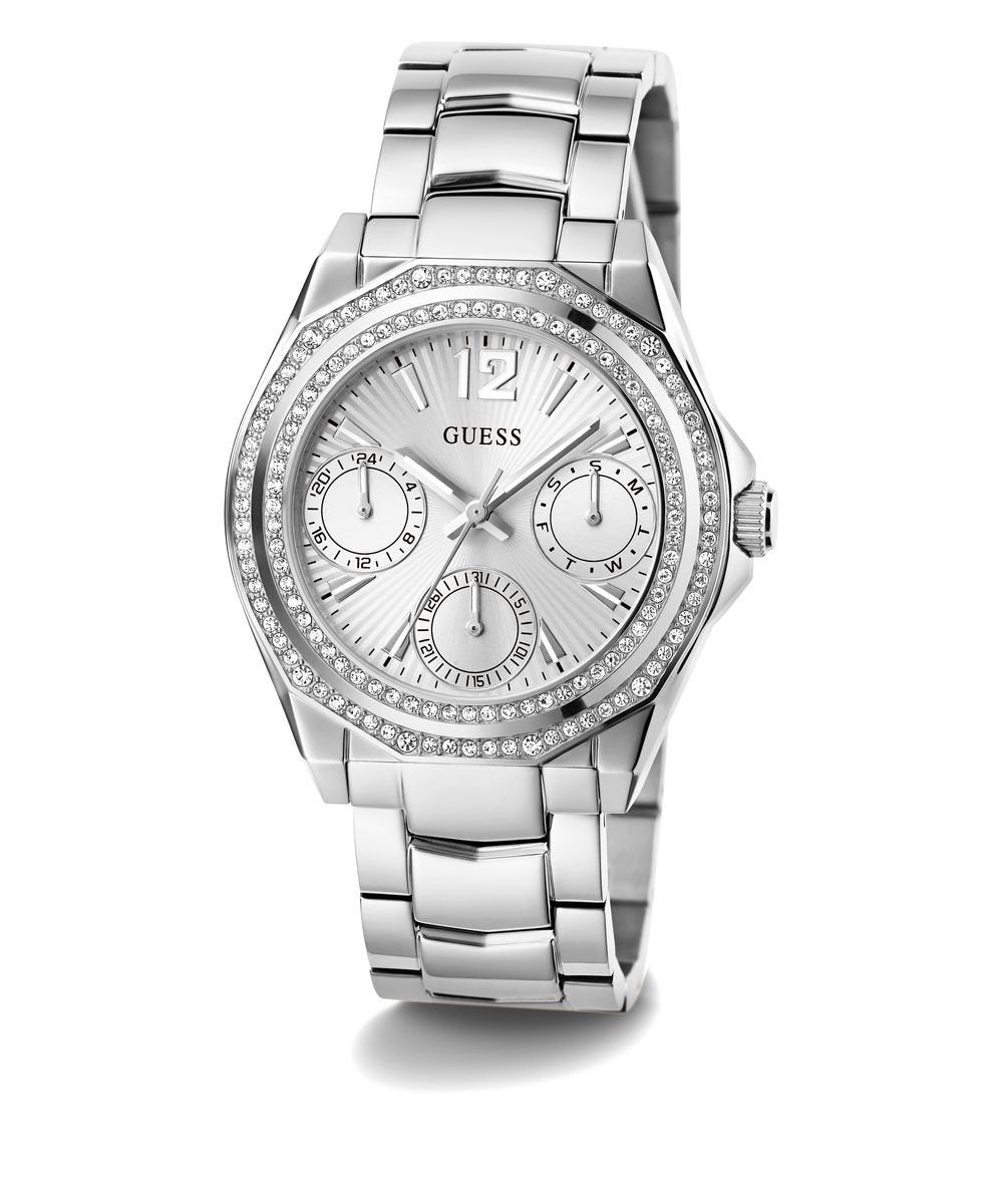 Guess Damen Multifunkion Armbanduhr RITZY silber 36 mm GW0685L1