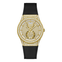 Thumbnail for Guess Damen Multifunktionsuhr Princess schwarz/goldfarben GW0439L2 39 mm