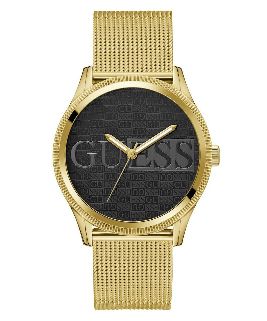 Guess Herren  Armbanduhr REPUTATION  gold, schwarz  44 mm GW0710G2