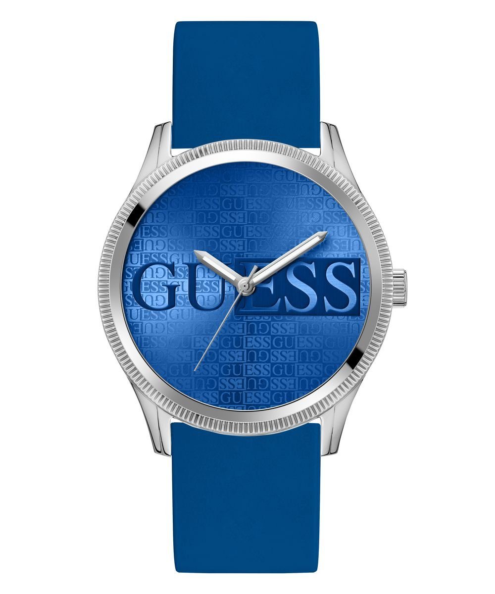 Guess Herren  Armbanduhr REPUTATION blau, silber 44 mm GW0726G1