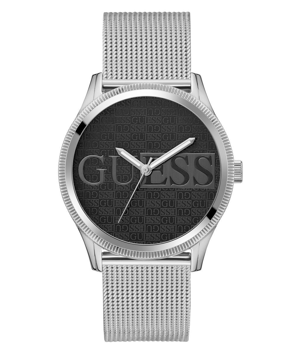 Guess Herren  Armbanduhr REPUTATION silber, schwarz  44 mm GW0710G1