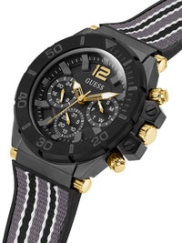 Thumbnail for Guess Herren Armbanduhr Pilot 48 mm Mehrfarbiges Armband Armband Silicone and fabric GW0415G3