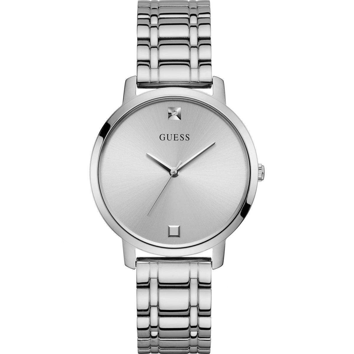 Guess Damen Armbanduhr Edelstahl silber Nova W1313L1