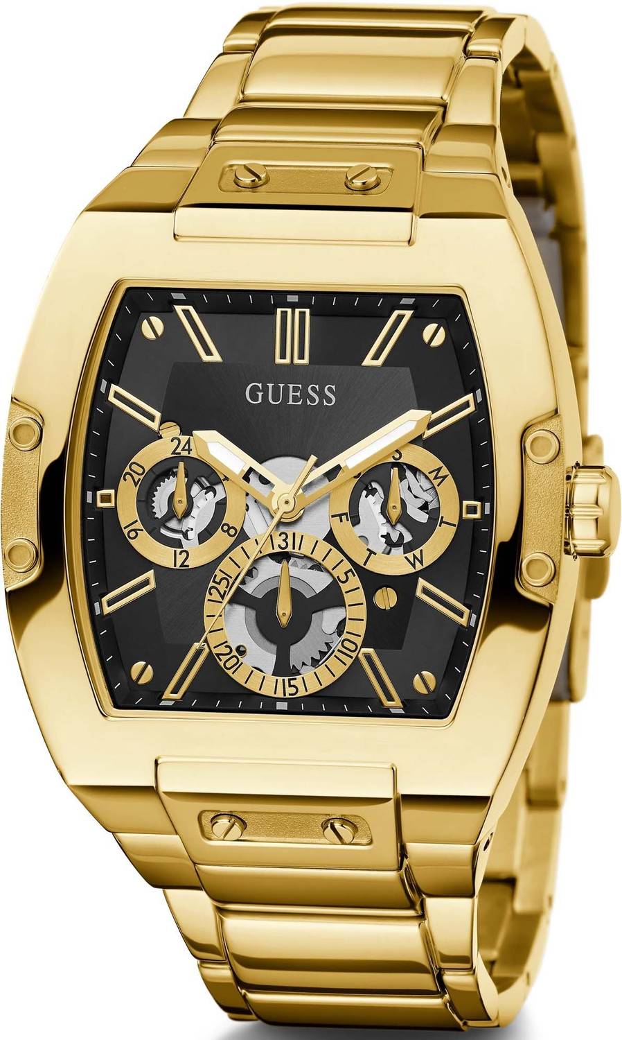Guess Herren Armbanduhr 43 mm Armband Edelstahl GW0456G1