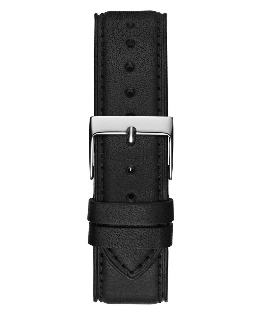 Guess Herren Armbanduhr Crescent schwarz, silber 44 mm GW0628G1