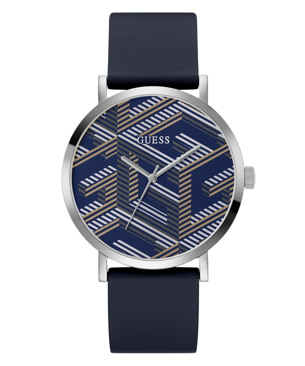 Guess Herren Armbanduhr G BOSSED 44 mm blau, silber GW0626G1