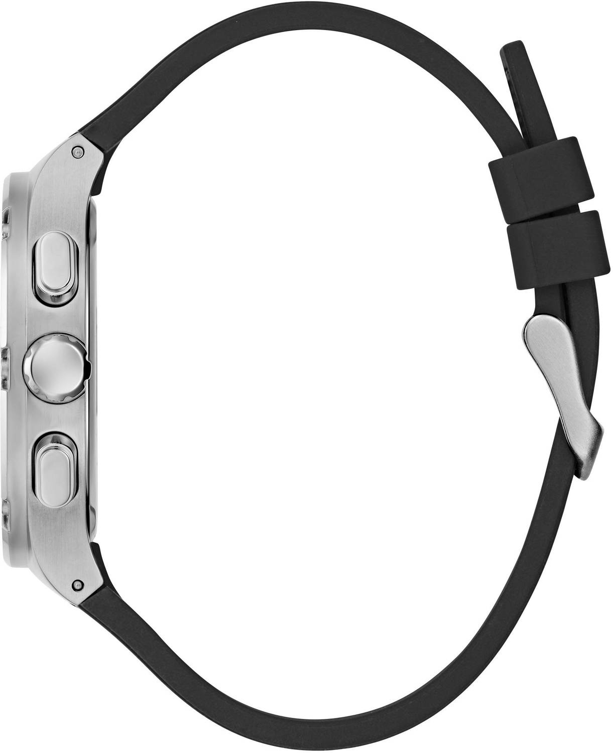 Guess Herren Armbanduhr Multifunktion Headline schwarz, silber 42 mm GW0571G1