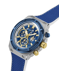 Thumbnail for Guess Herren Armbanduhr MASTERPIECE Multifunktion blau, silber 47 mm GW0713G1