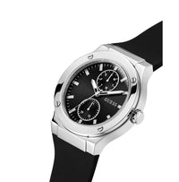 Thumbnail for Guess Herren Armbanduhr Multifunktion Jet schwarz, silber 45 mm GW0491G3