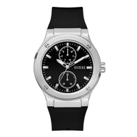 Thumbnail for Guess Herren Armbanduhr Multifunktion Jet schwarz, silber 45 mm GW0491G3