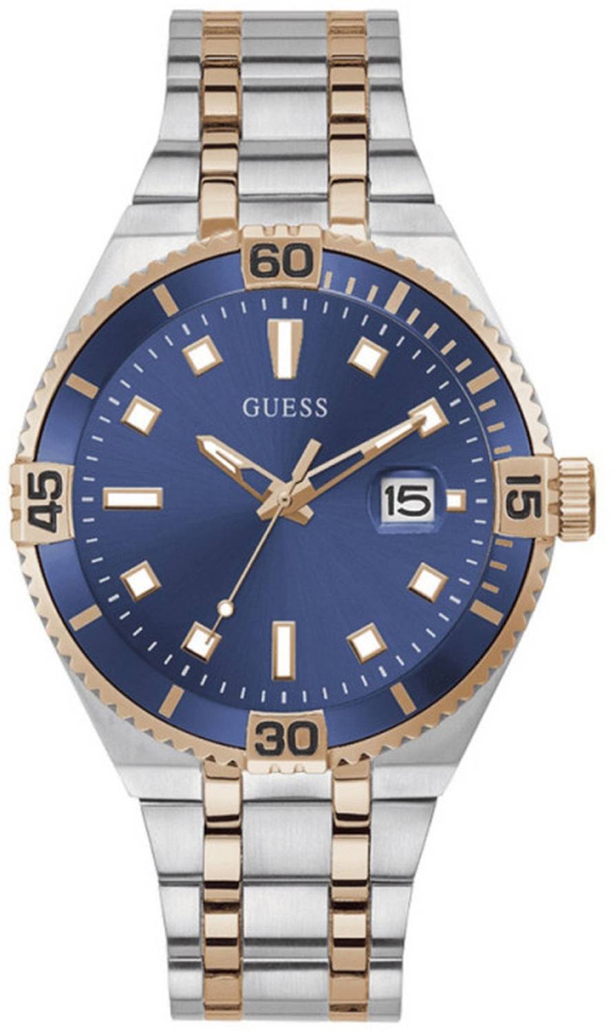 Guess Herren Armbanduhr Premier Edelstahl Armband  GW0330G3