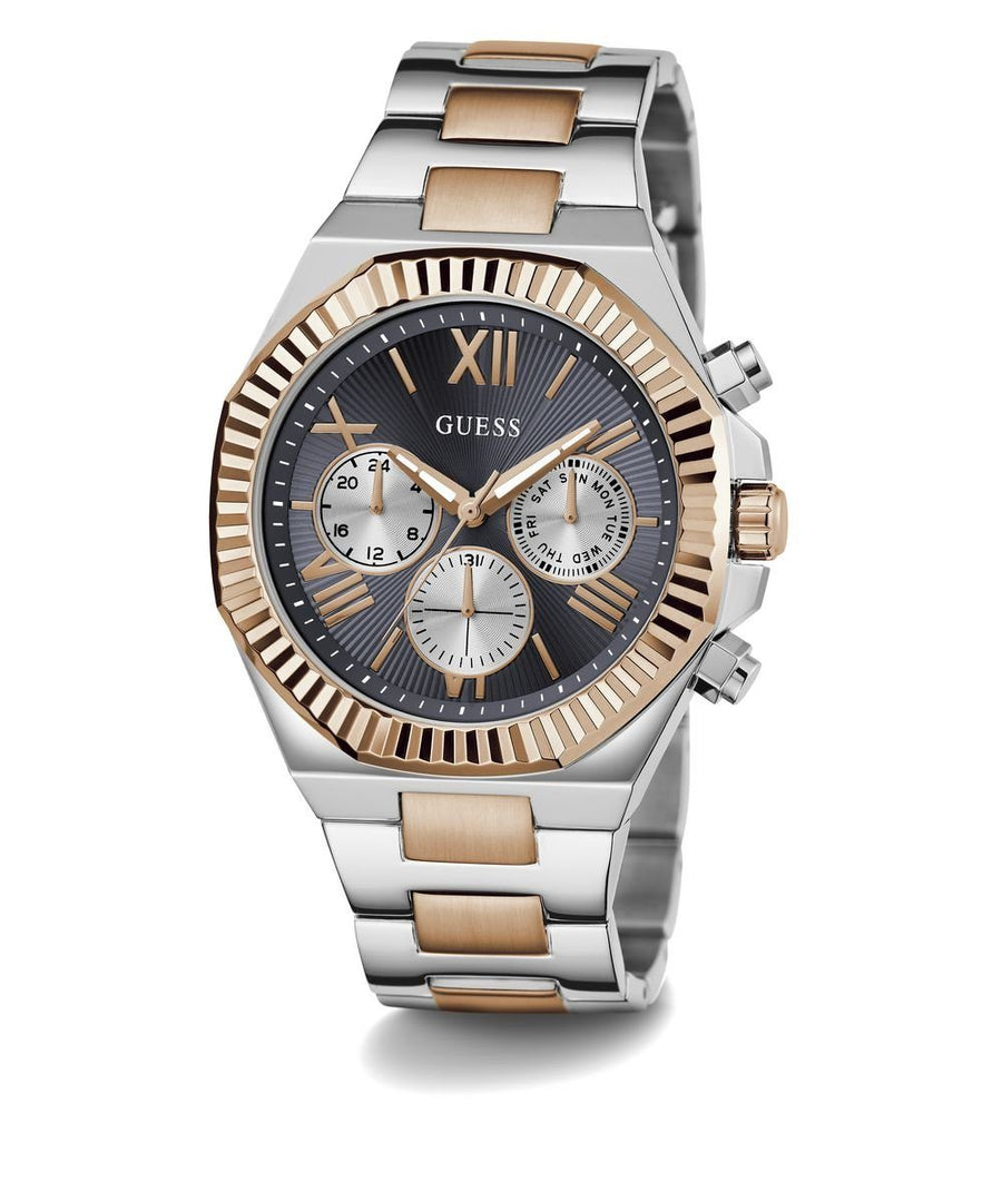 Guess Herren Multifunkion Armbanduhr EQUITY bicolor 44 mm GW0703G4