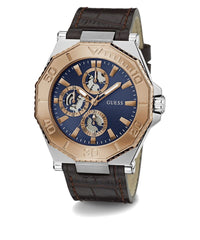 Thumbnail for Guess Herren Multifunkion Armbanduhr PRIME braun, roségold 46 mm GW0704G2