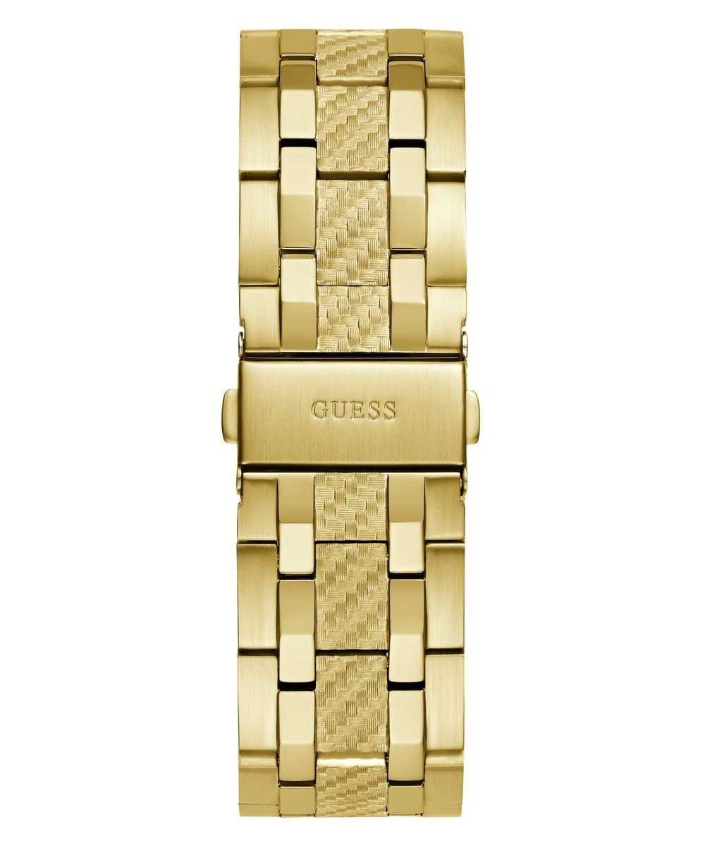 Guess Herren Multifunkion Armbanduhr RESISTANCE gold, blau 44 mm GW0714G2