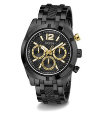 Thumbnail for Guess Herren Multifunkion Armbanduhr RESISTANCE schwarz, gold 44 mm GW0714G4