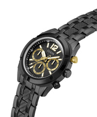 Thumbnail for Guess Herren Multifunkion Armbanduhr RESISTANCE schwarz, gold 44 mm GW0714G4