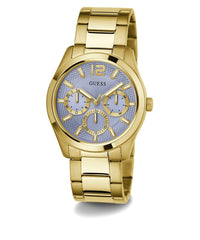 Thumbnail for Guess Herren Multifunkion Armbanduhr ZEN gold, hellblau 42 mm GW0707G2