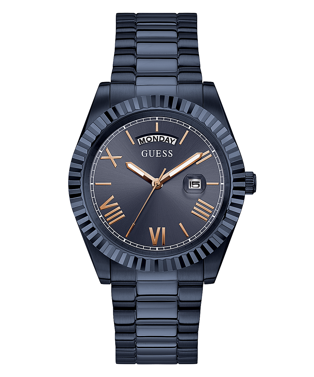 Guess Herrenuhr Connoisseur Edelstahl Farbe blau GW0265G9