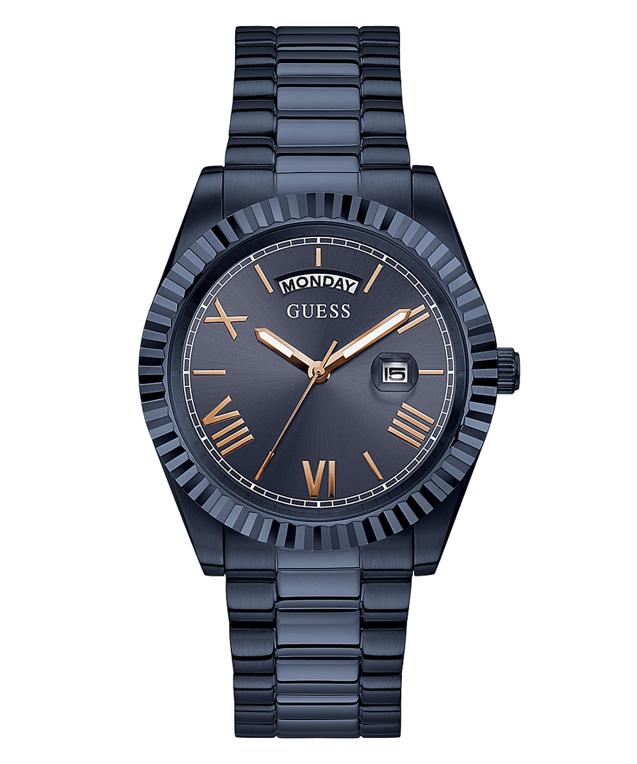 Guess Herrenuhr Connoisseur Edelstahl Farbe blau GW0265G9