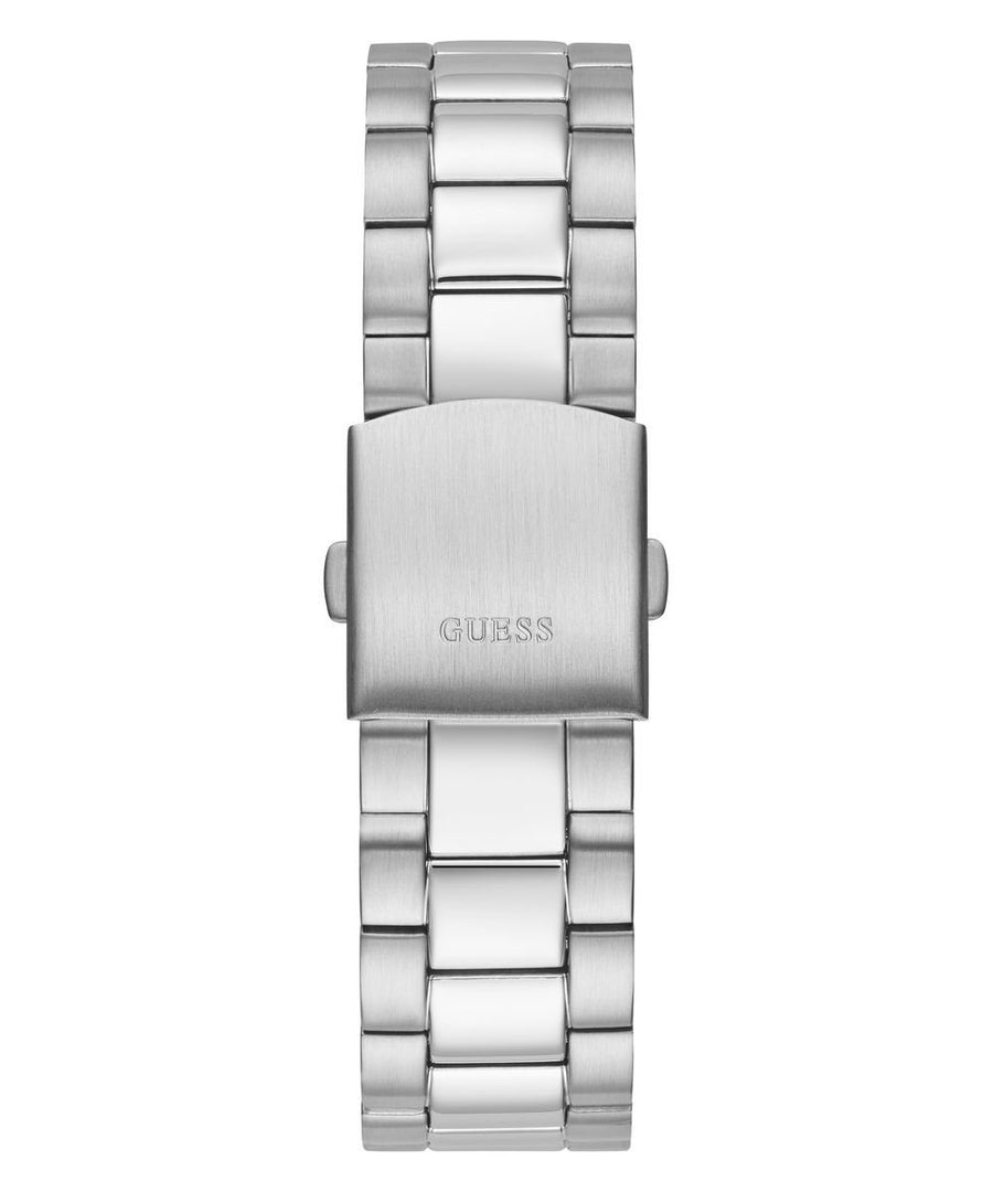 Guess Herrenuhr Connoisseur Edelstahl silber, grün 42 mm GW0265G10
