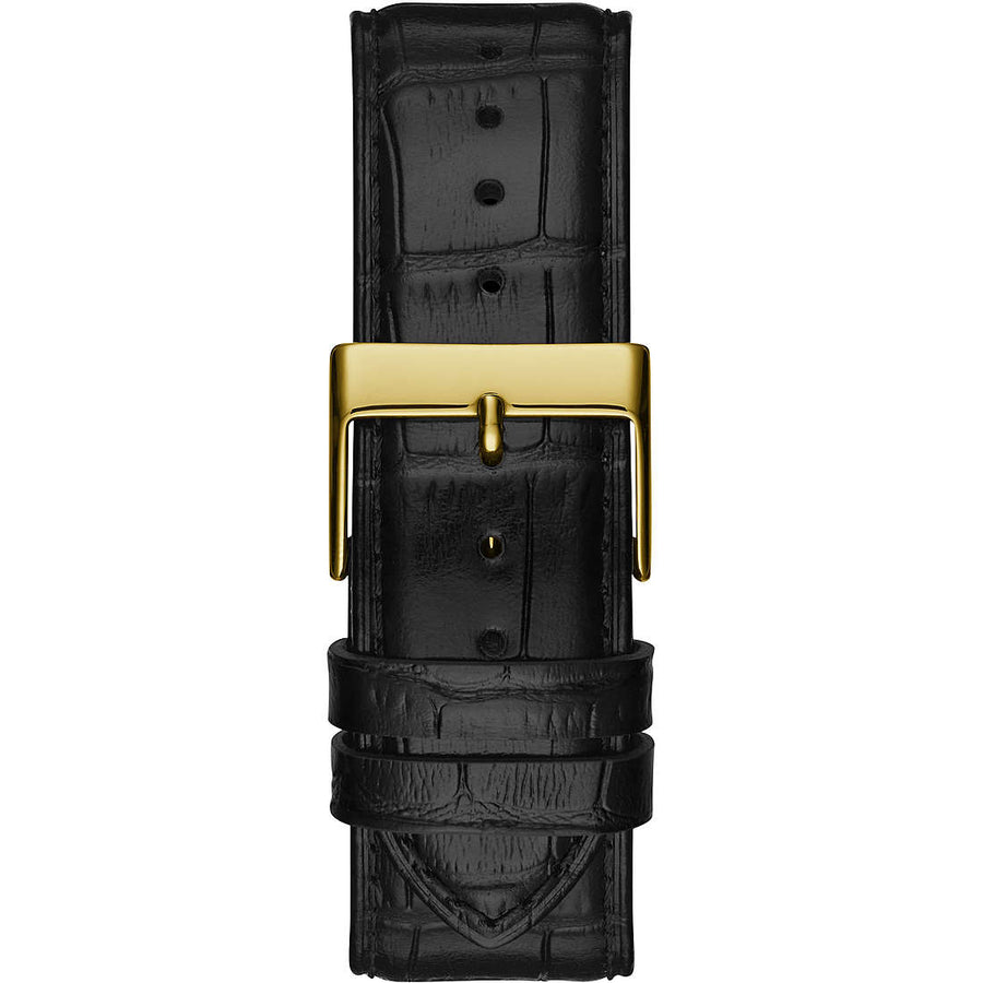Guess Hudson Herren-Armbanduhr SOLITARE Armband Leder Schwarz GW0064G1