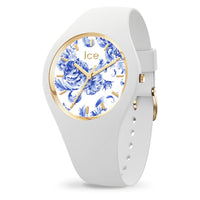 Thumbnail for Ice-Watch - ICE blue White porcelain - Weiße Damenuhr mit Silikonarmband - 019227 (Medium)