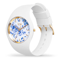 Thumbnail for Ice-Watch - ICE blue White porcelain - Weiße Damenuhr mit Silikonarmband - 019227 (Medium)