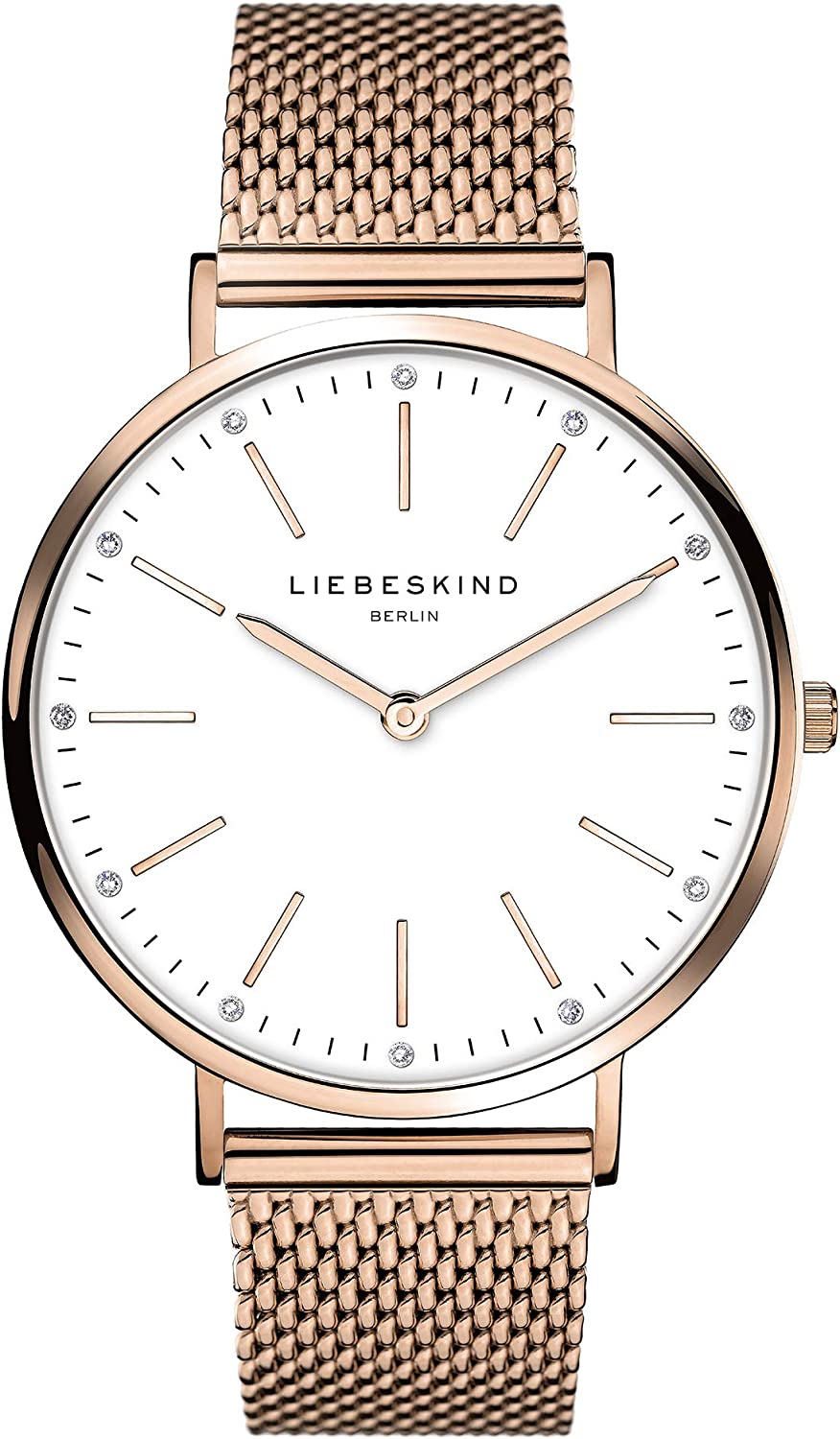 Liebeskind Damen Armbanduhr mit Edelstahlarmband rosegold  LT-0188-MQ