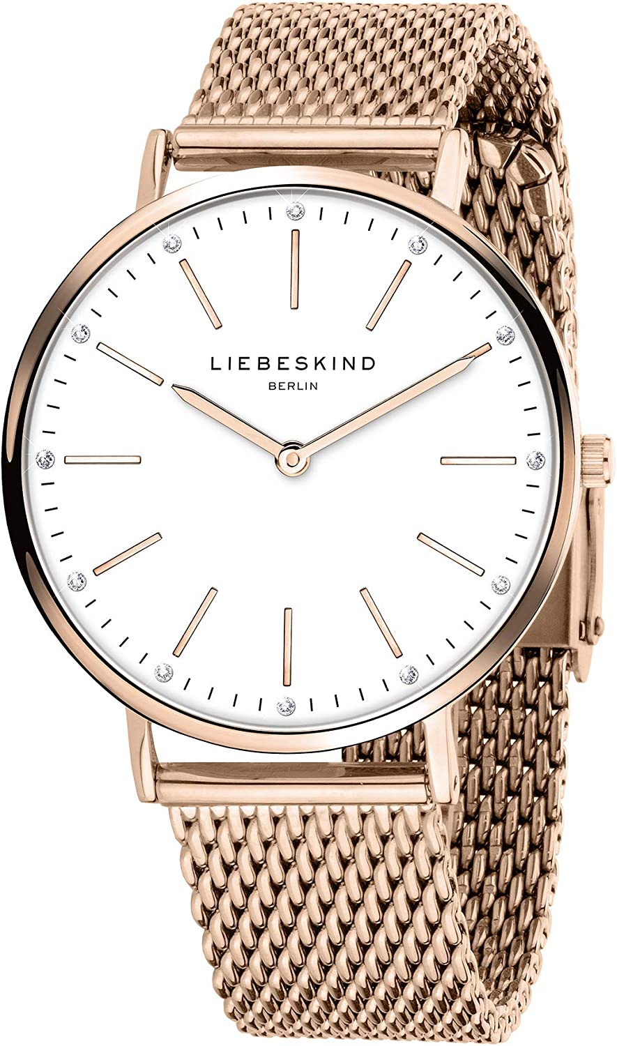 Liebeskind Damen Armbanduhr mit Edelstahlarmband rosegold  LT-0188-MQ