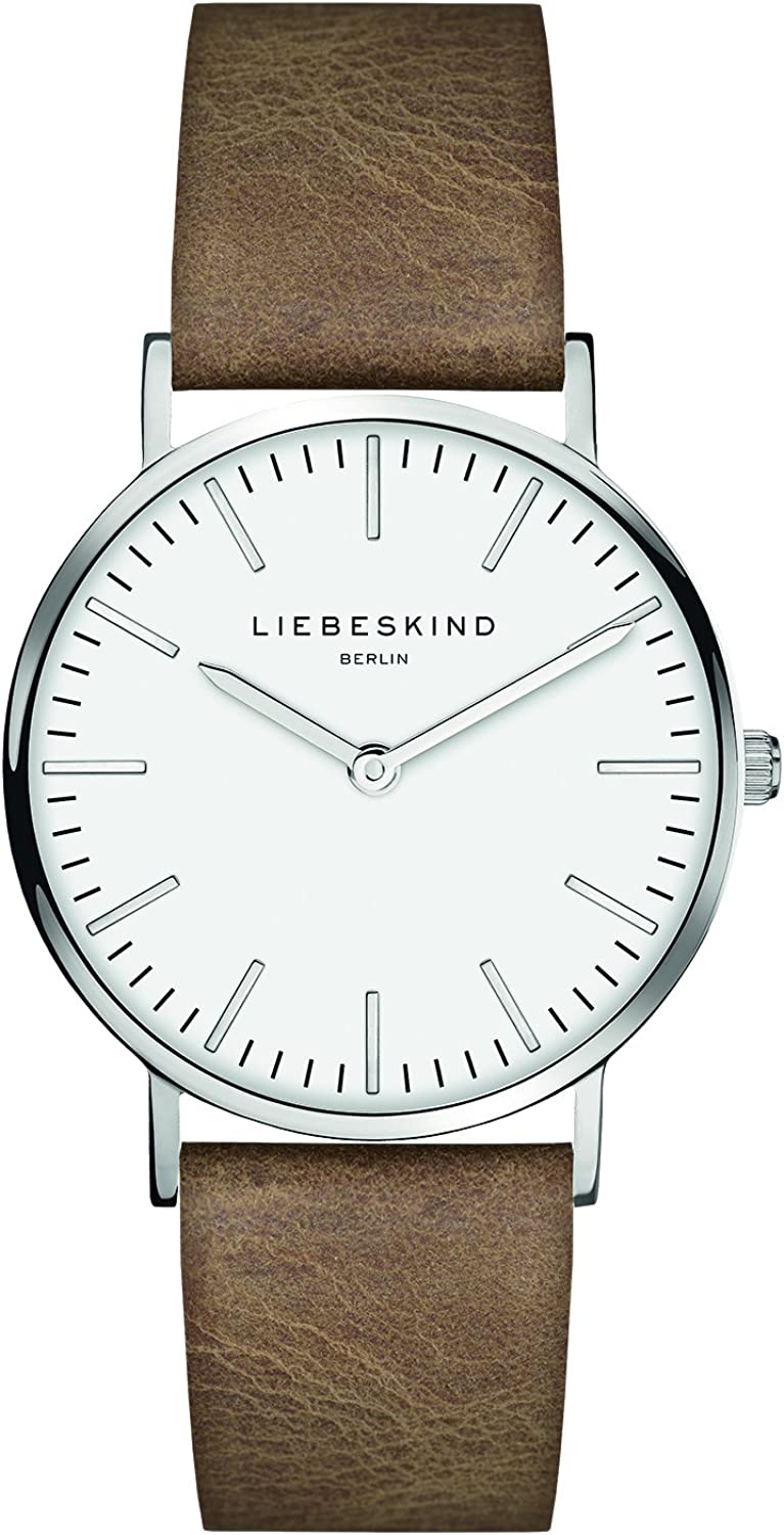 Liebeskind Damen Armbanduhr 34 mm  Armband Leder braun LT-0083-LQ