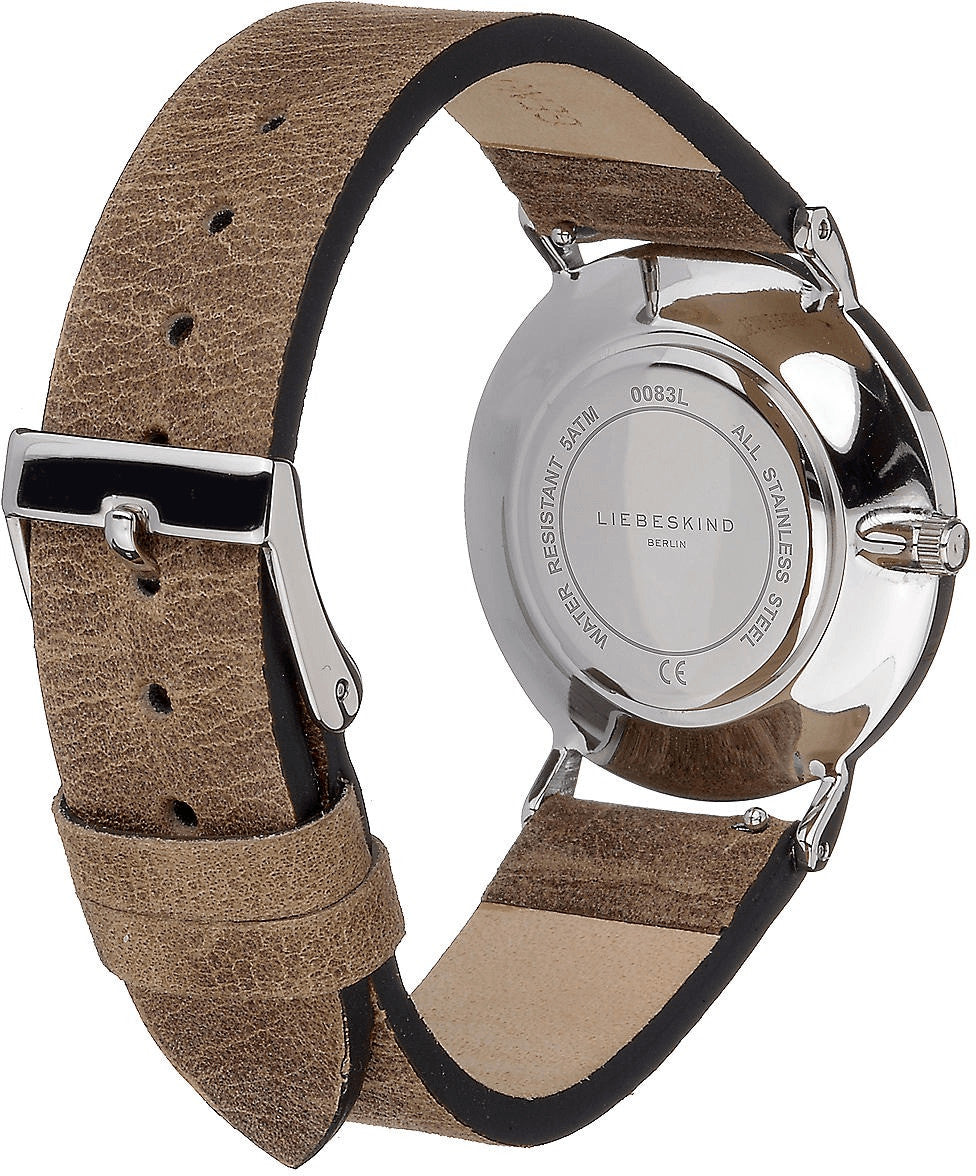 Liebeskind Damen Armbanduhr 34 mm  Armband Leder braun LT-0083-LQ