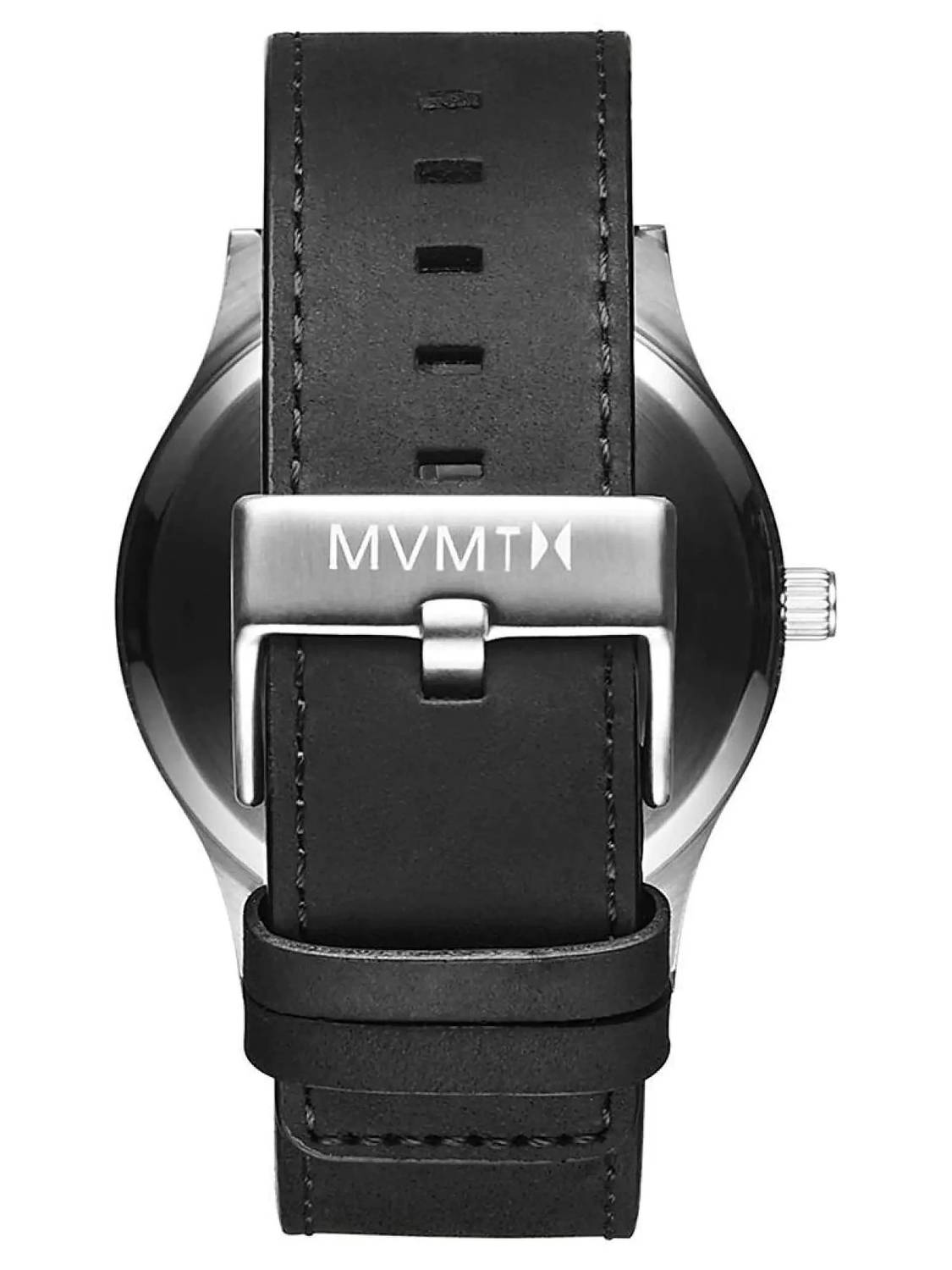 MVMT Herren Armbanduhr  Classic 45 mm Datumsfenster Armband Leder D-MM01-BSL